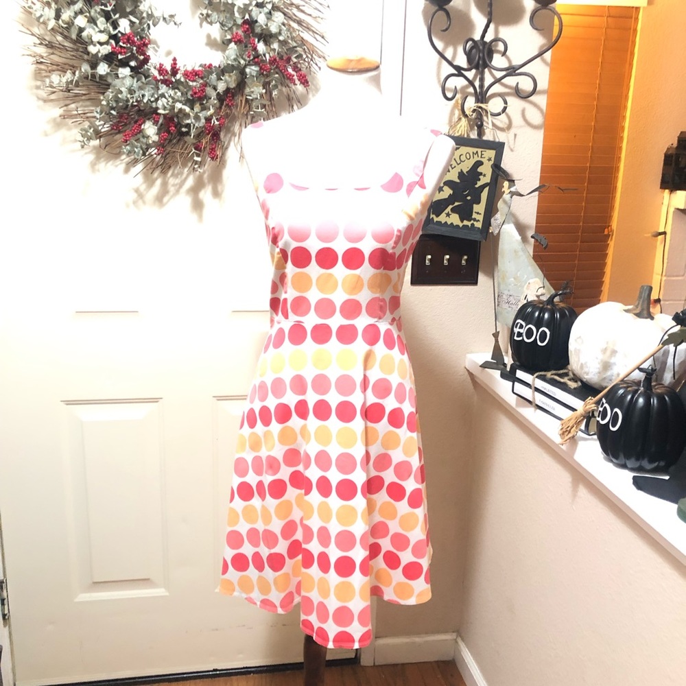 Beautiful Breakin Loose Polka Dot Midi Party Dress